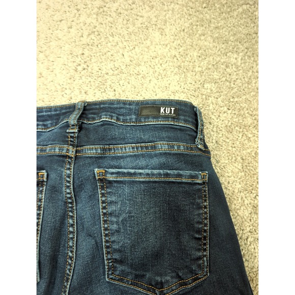 KUT from the Kloth Diana Fab Skinny Jeans High Rise Dark Wash Blue Womens 27x28 - Picture 9 of 9